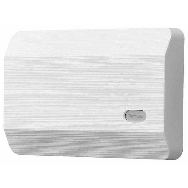 Newhouse Hardware Wired Decorative Two-Note Door Bell Chime, White CHM3D - main